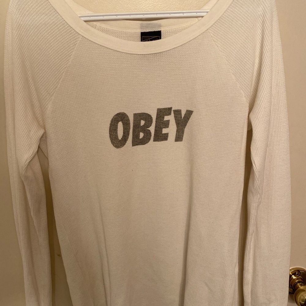 Obey White Long Sleeve